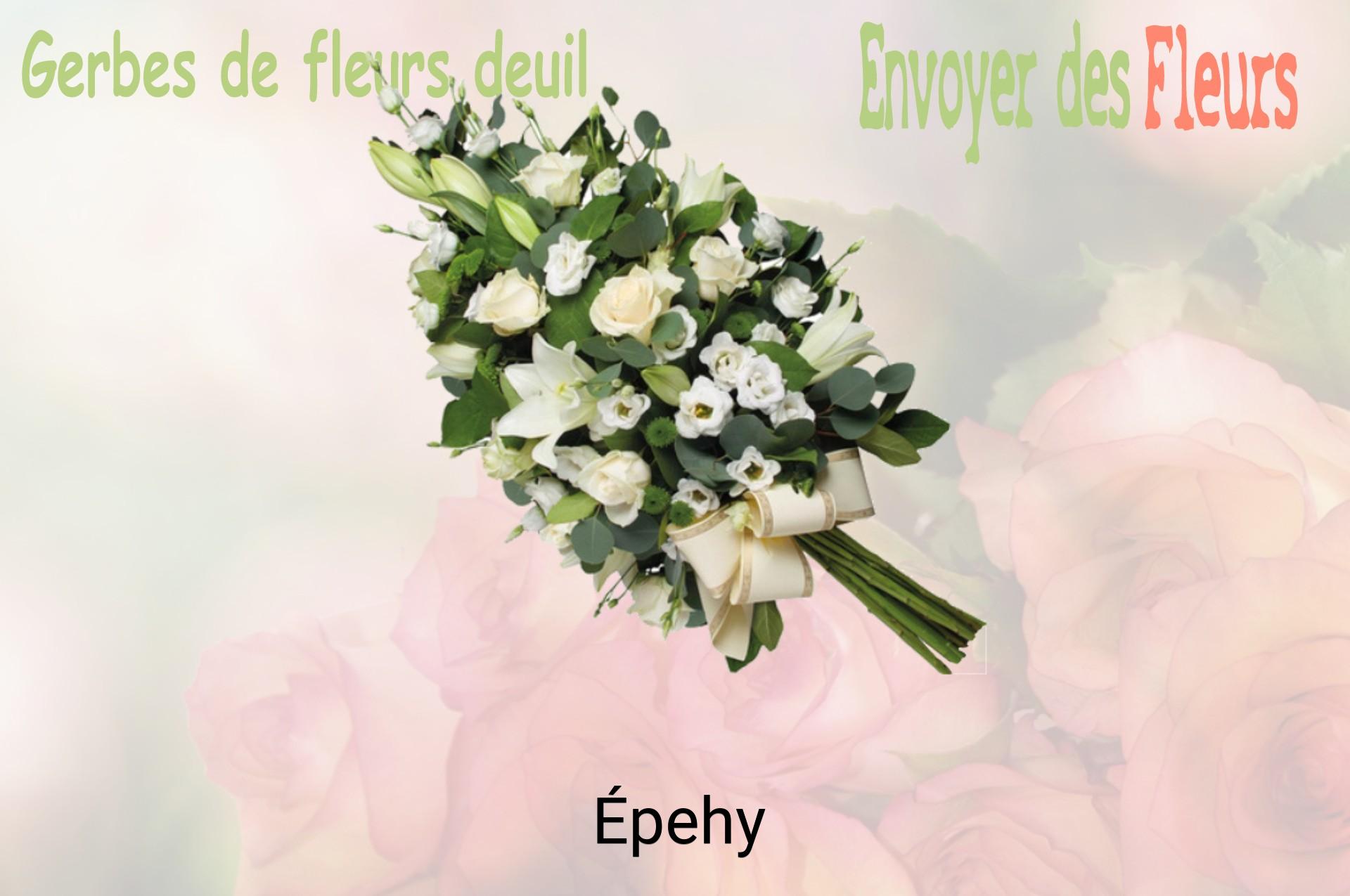 Gerbe de fleurs de deuil livrée à Épehy